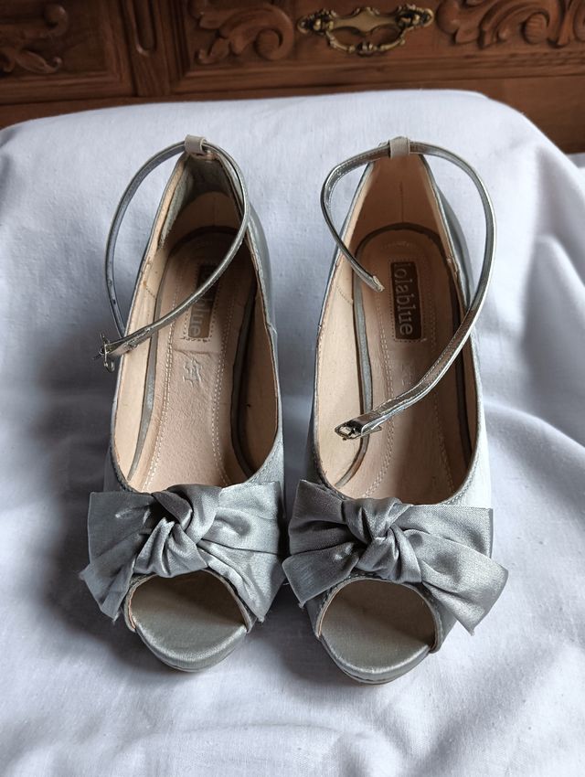 Sandalias Plata Lola Blue