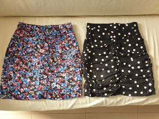 2 Faldas Stradivarius XS