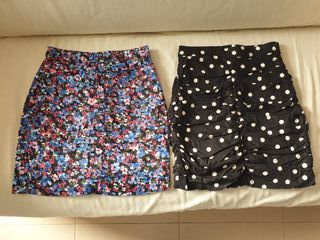 2 Faldas Stradivarius XS