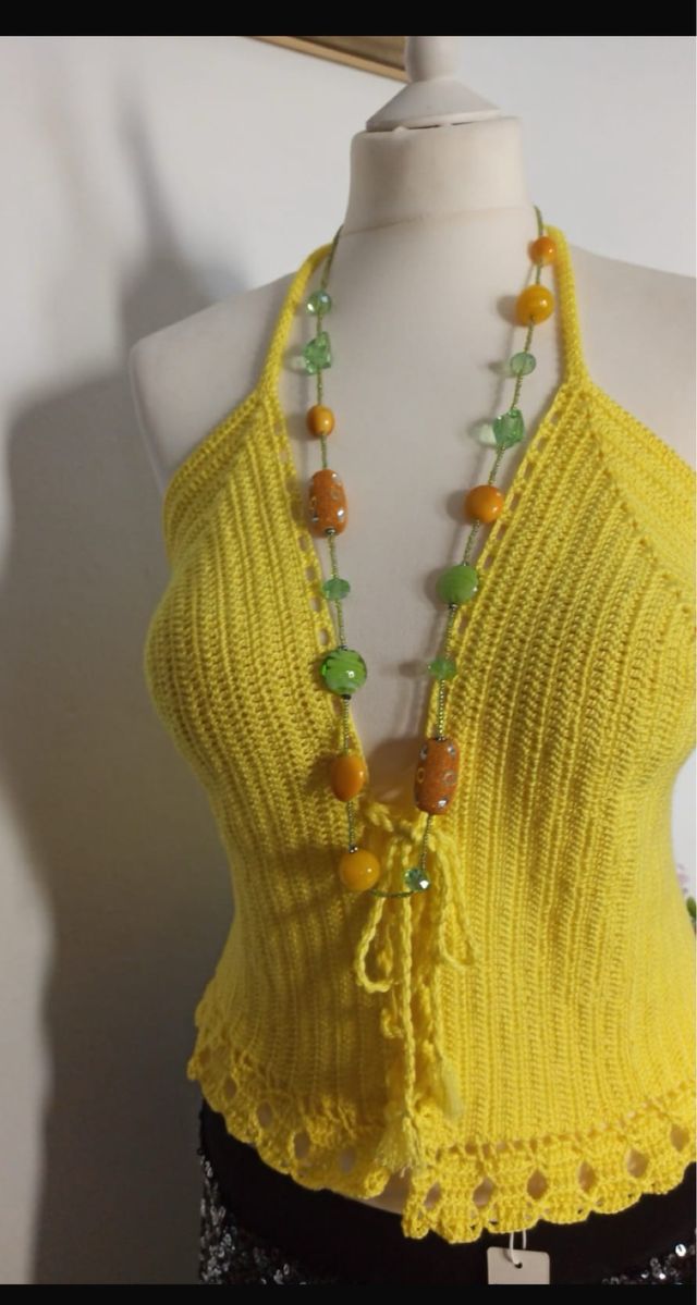 sujetador ,top croché