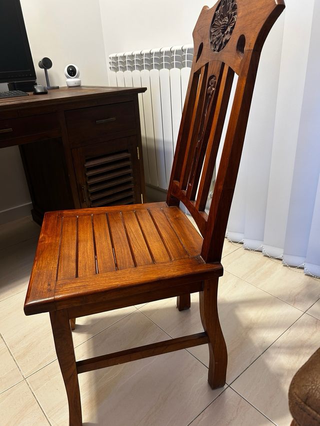 Sillas Madera Tallada
