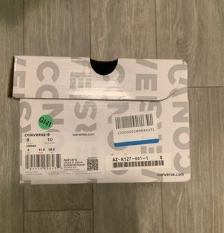 Converse nere cuori rossi - Perfette