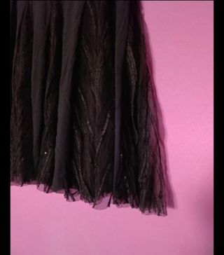 Falda negra tul lentejuelas