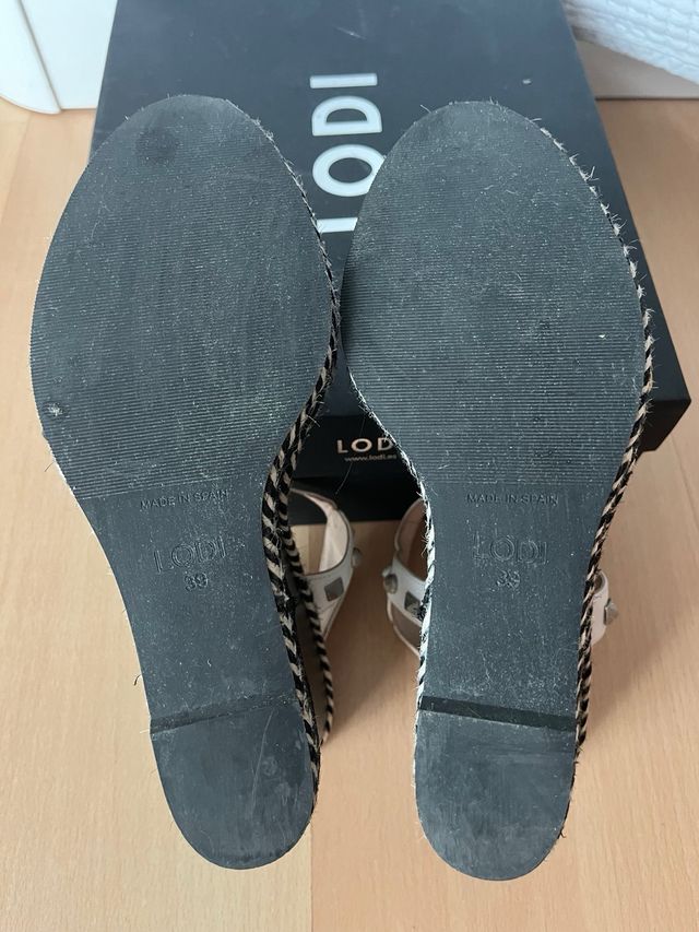 Sandalias amarillas de cuña LODI - Talla 39