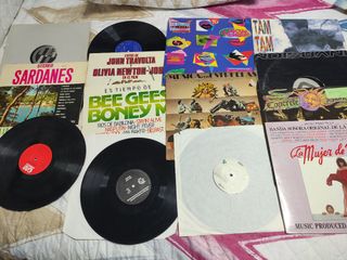 Lote discos vinilo grandes LP decoracion