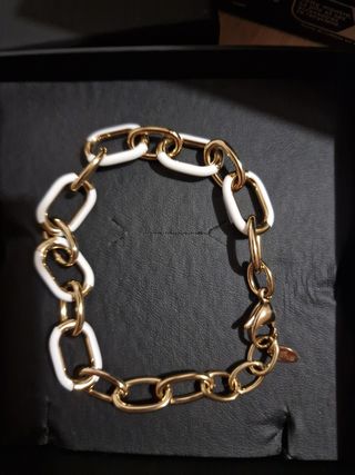 Pulsera Lotus - oro blanco