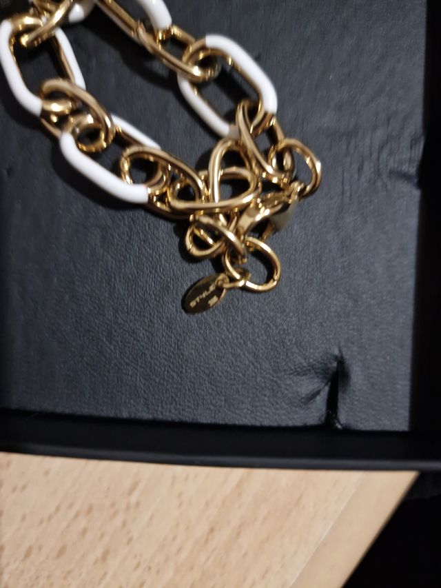 Pulsera Lotus - oro blanco