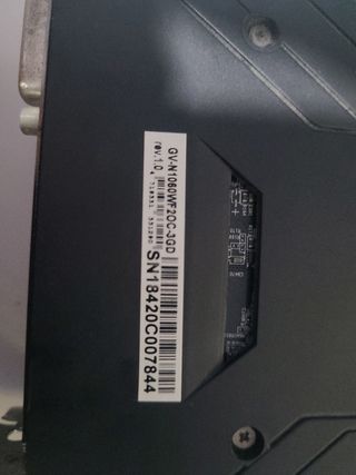 Tarjeta gráfica Gigabyte GTX 1060