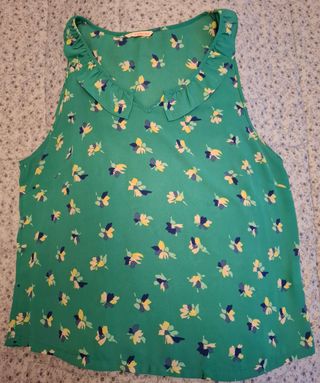 Blusa Camaieu - Verde estampada