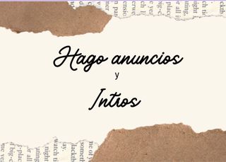 hago anuncios y tambien intros