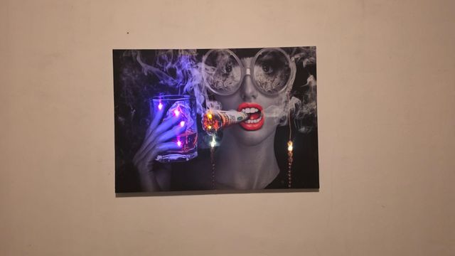 Cuadro LED moderno multicolor