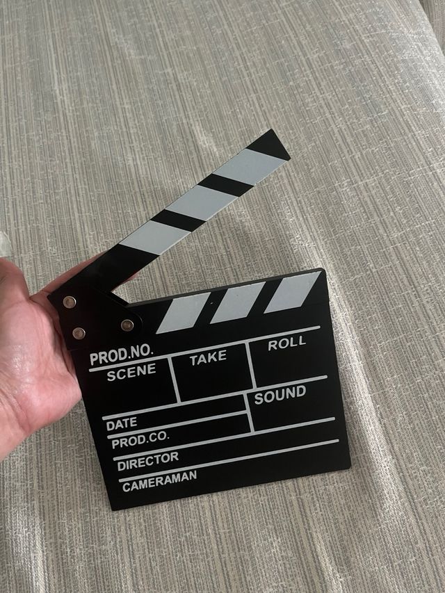 Claqueta de cine / Tablero para grabaciones
