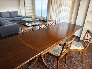 URGE! Mesa clásica comedor de madera extensible