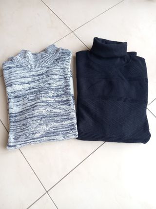 Set 2 pullover collo alto uomo autunno inverno 