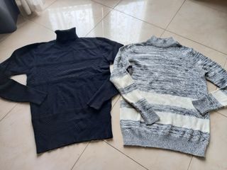 Set 2 pullover collo alto uomo autunno inverno 