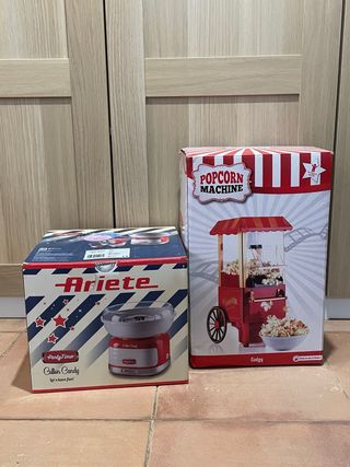 Máquina palomitas + algodón azúcar