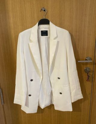 Blazer blanco Bershka