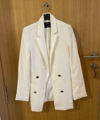Blazer blanco Bershka