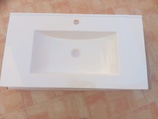 Lavabo acrílico blanco 81,5x46cm