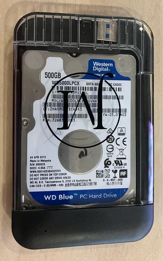 Disco duro WD Blue 500 Gb retro conexión usb