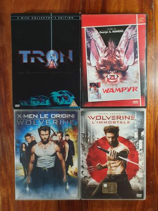 Lotto 4 DVD Tron (solo dvd extra) Wampyr Wolverine