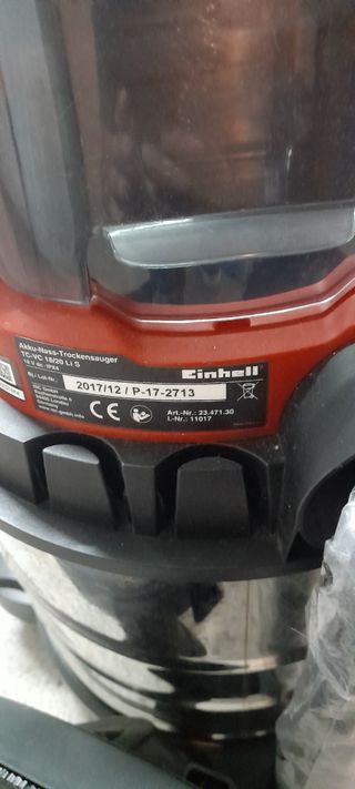 Aspirador Einhell TC-VC 18/20 Li-Solo