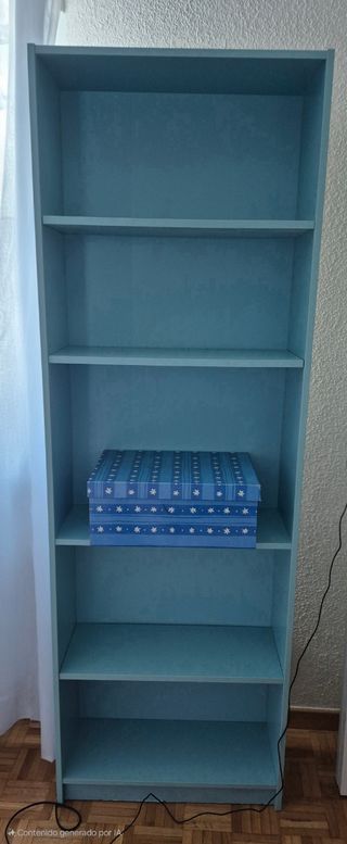 Estanteria azul de 180 cm. Gran capacidad