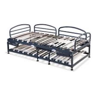 Litera plegable azul metalica