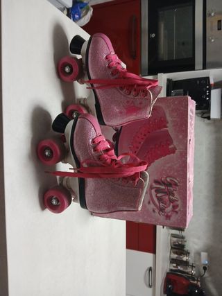 Patines niña glitter rosa Star Motion talla33