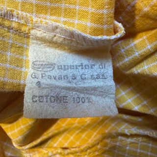 VD1.8 Tuta da lavoro gialla in cotone taglia 11