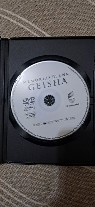 DVD Memorias de una Geisha