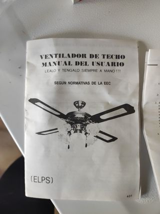 LAMPARA VENTILADOR TECHO BLANCO CON 3 VELOCIDADES