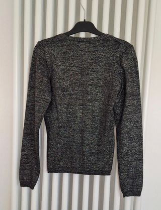 Cardigan Benetton nero argento