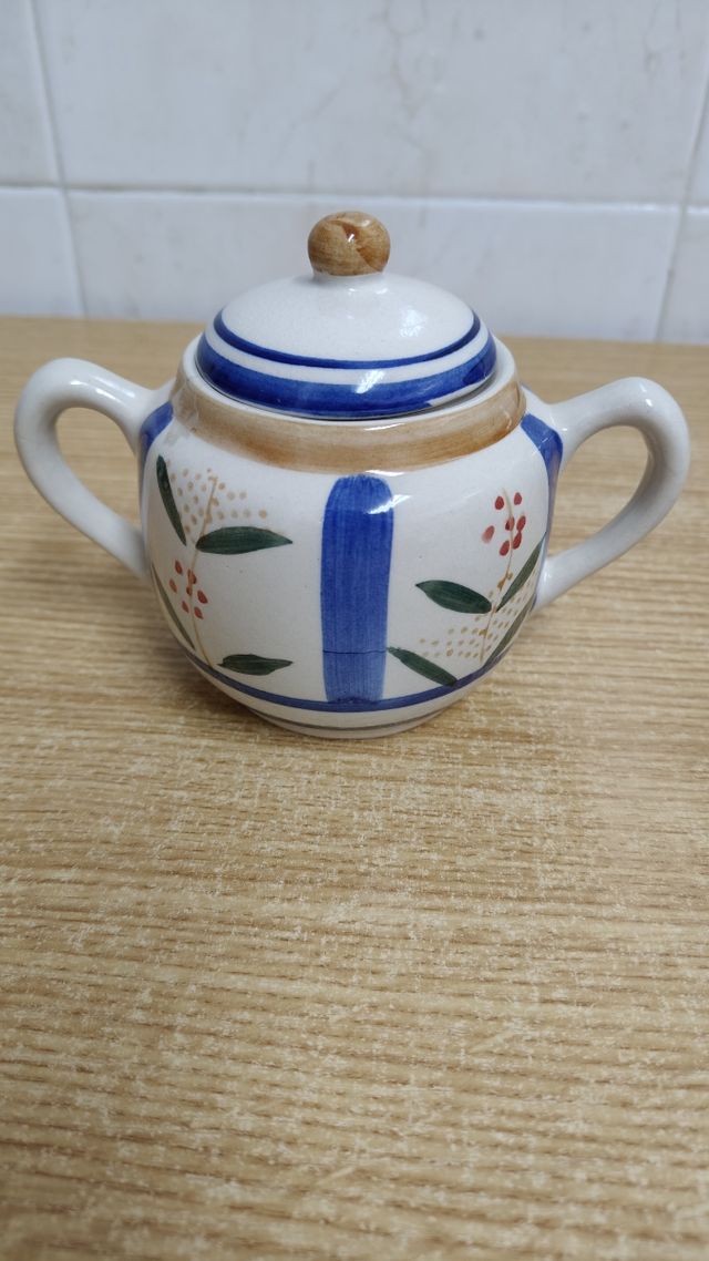 Juego café porcelana azul y blanco