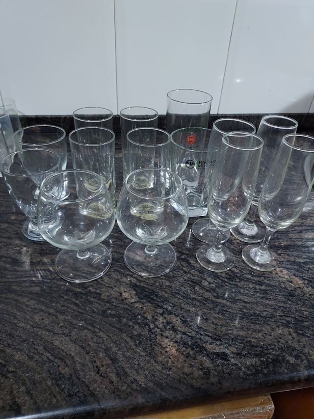 Lote vasos copas cristal