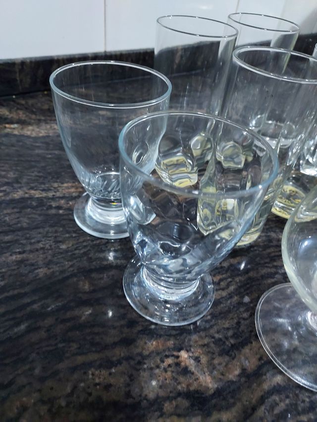 Lote vasos copas cristal