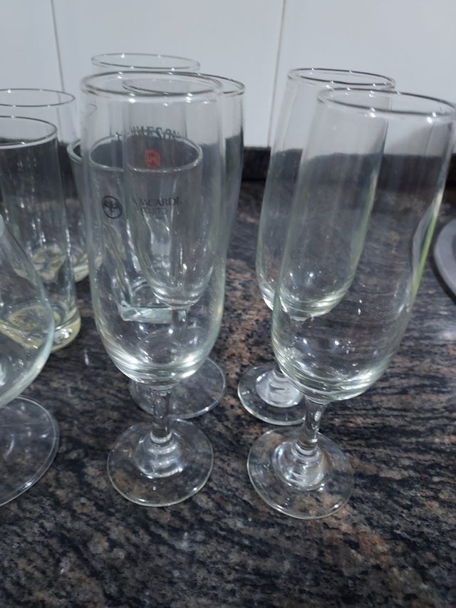 Lote vasos copas cristal