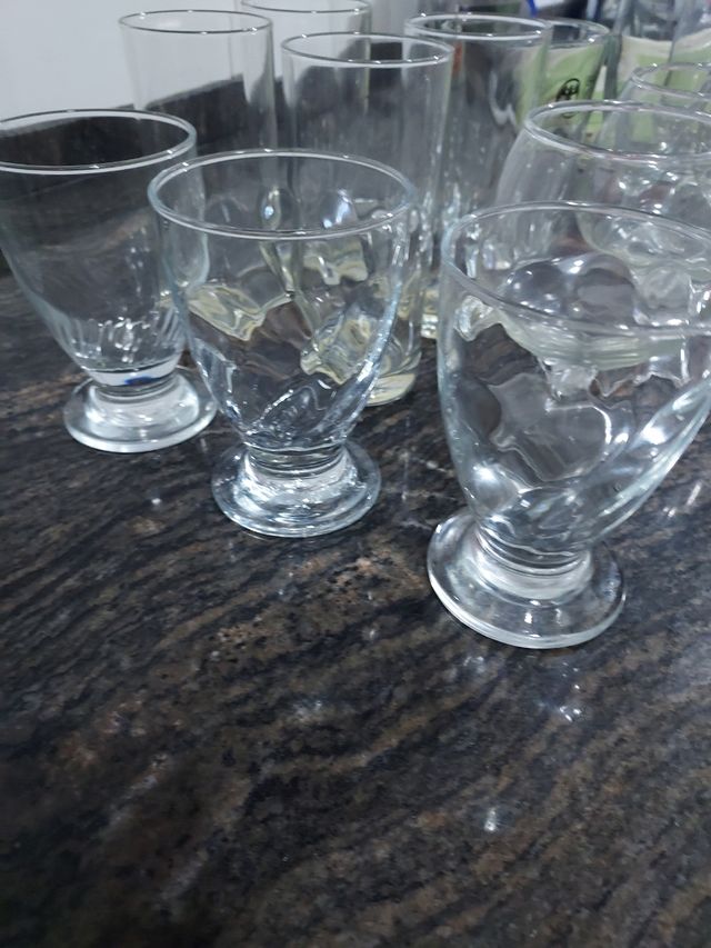 Lote vasos copas cristal