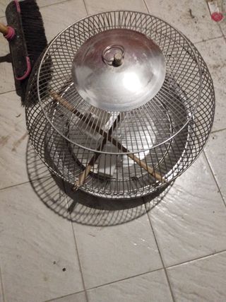 Jaula pájaros aluminio