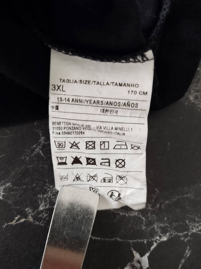 T-shirt Sisley manica lunga Ragazzo 13-14 ann 170c