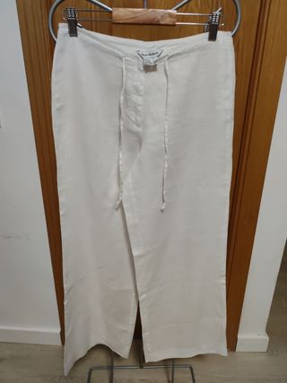 Pantalón blanco Zara - M