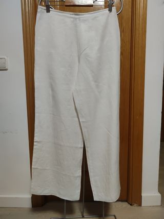 Pantalón blanco Zara - M