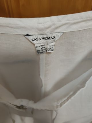 Pantalón blanco Zara - M