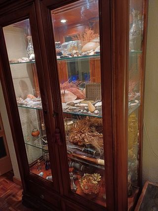 Vitrina antigua de madera