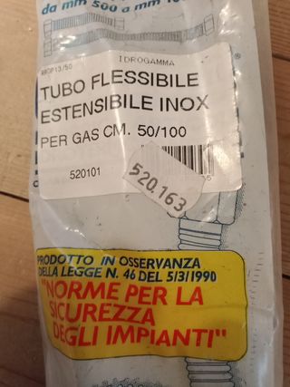 Tubo flessibile gas inox Flexgas 50/100