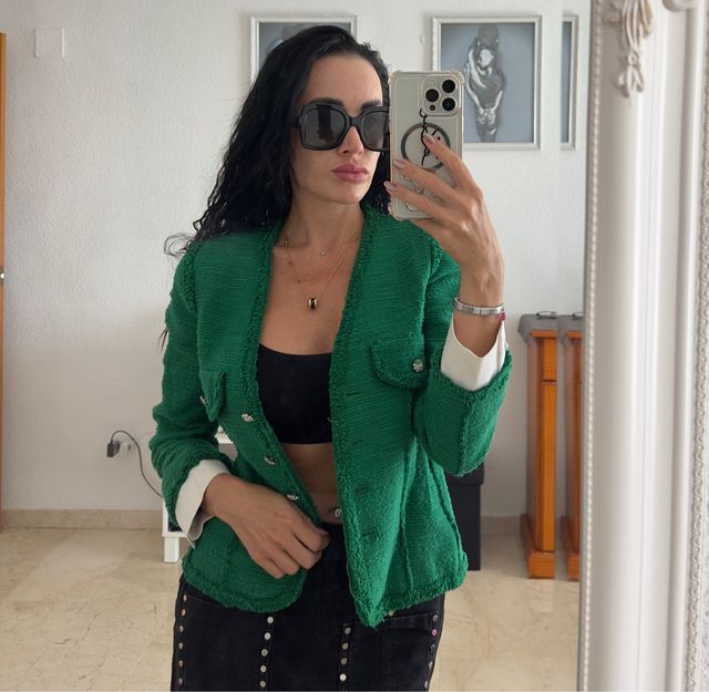 Giacca verde Zara - Taglia S