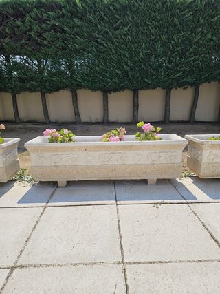 Jardineras rectangular piedra