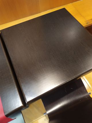 33Sillas bar  - madera y metal y 20 mesas de 60x60