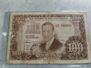 Billete numero 000001
