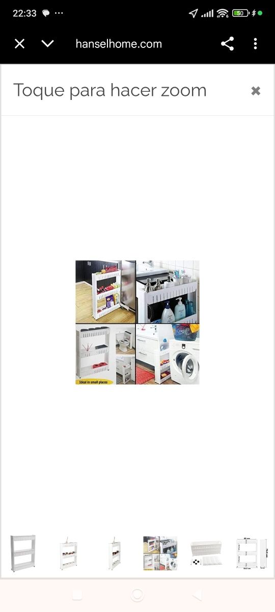 Carrito de 3 niveles - organizador